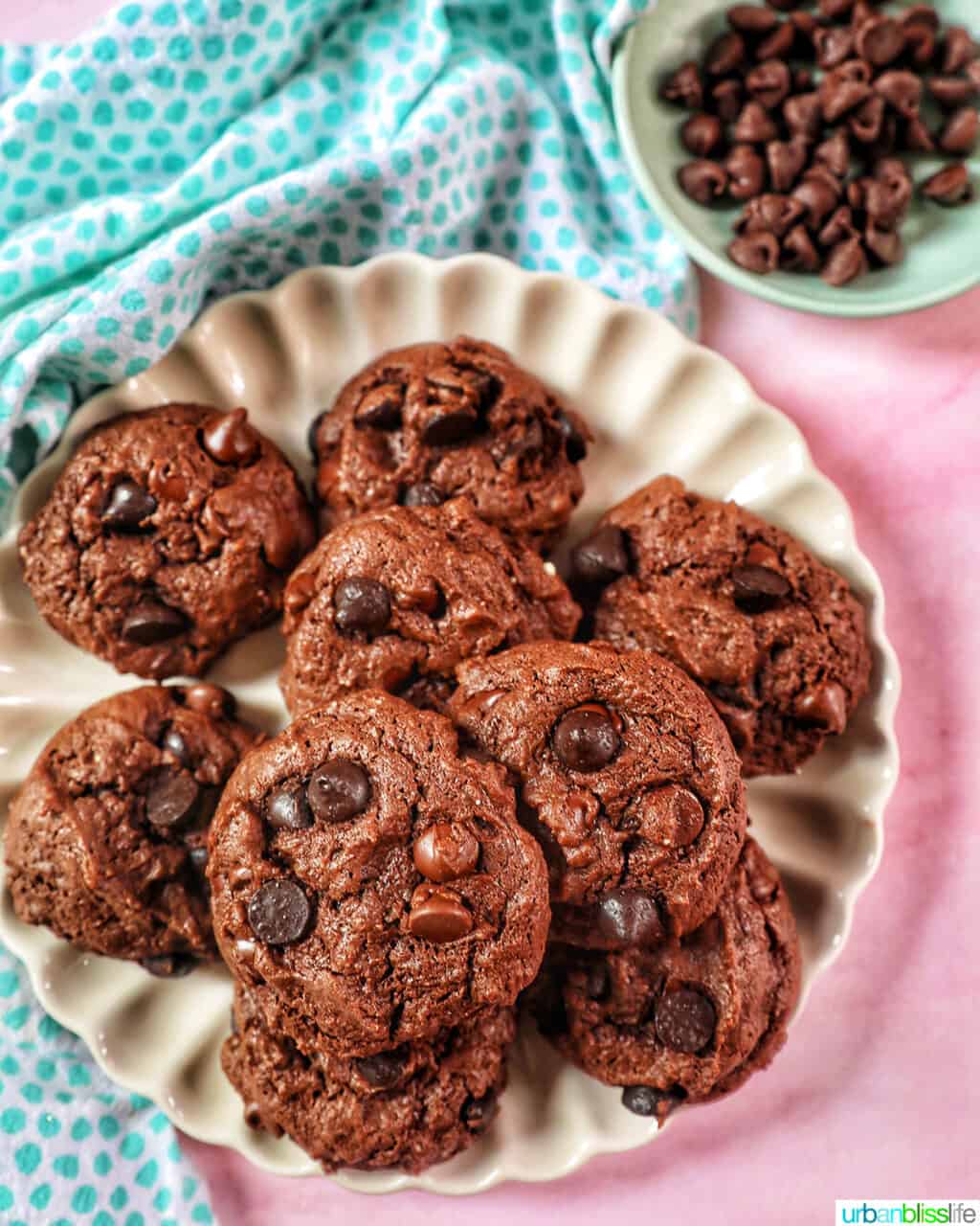 Chocolate Cake Mix Cookies Recipe Urban Bliss Life   Chocolate Cake Mix Cookies On Plate 1024x1280 