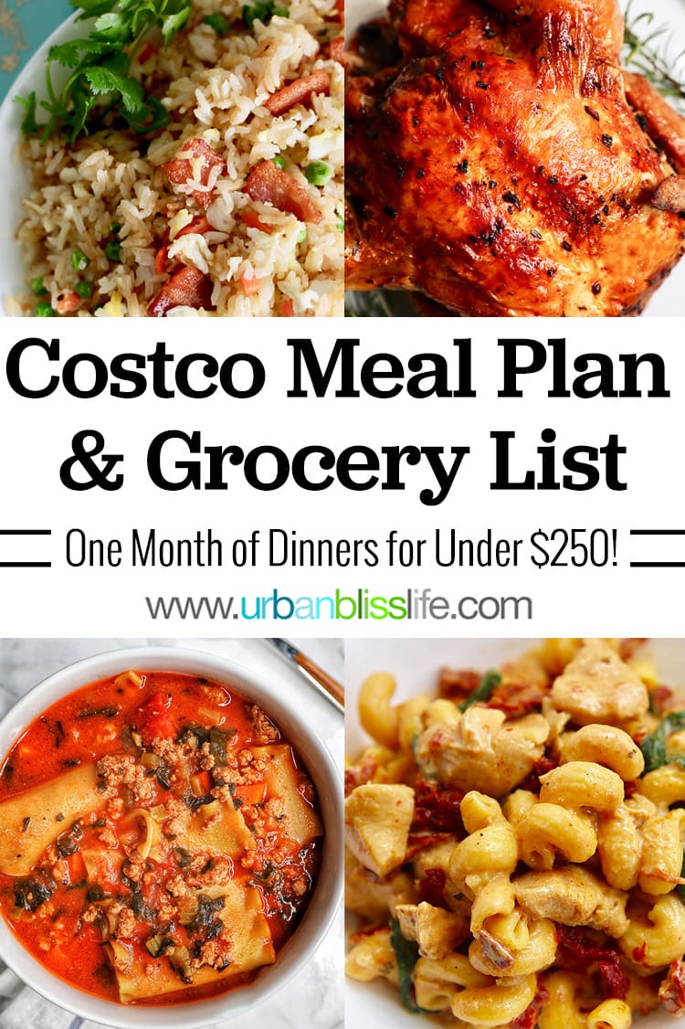 Costco Meal Plan For One Month Urban