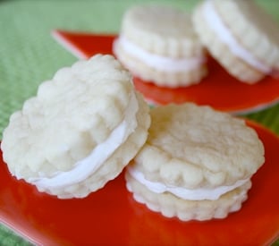 Lemon Shortbread Buttercream Sandwich Cookies