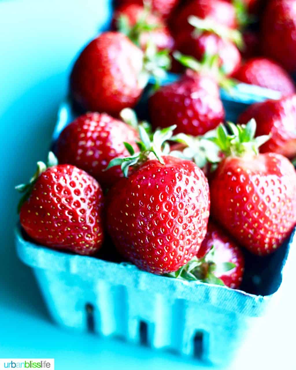 fresh picked strawberries