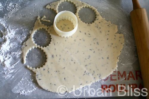 Lavender Shortbread Cookies - cookie cutter