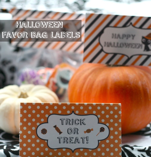 Halloween Favor Bag Labels Free Printable by Urban Bliss