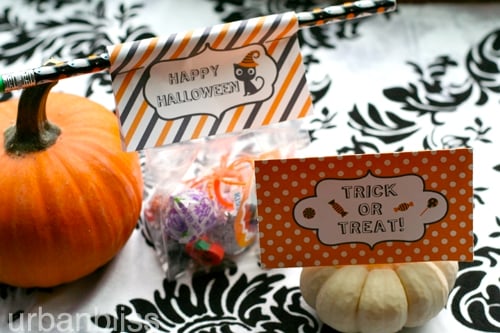 Halloween Treat Bag Printables by Urban Bliss