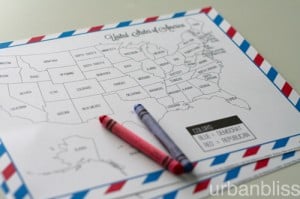Free Printable Election Night Coloring Map by Urban Bliss