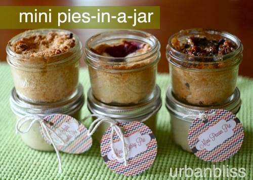 mini berry pies in a jar mini pecan pies in a jar mini apple pies in a jar recipes
