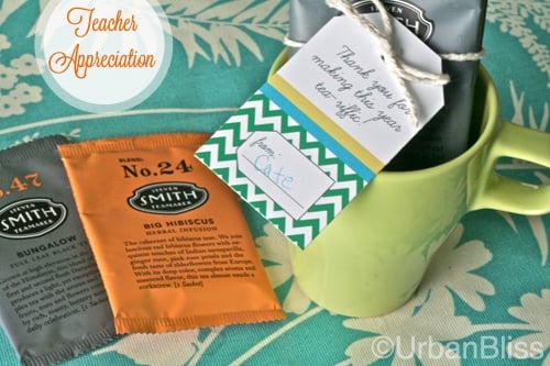 Teacher Appreciation - Tea Gift Tags