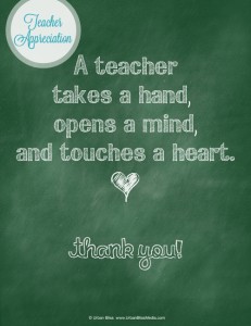 Teacher Appreciation Week - Poster