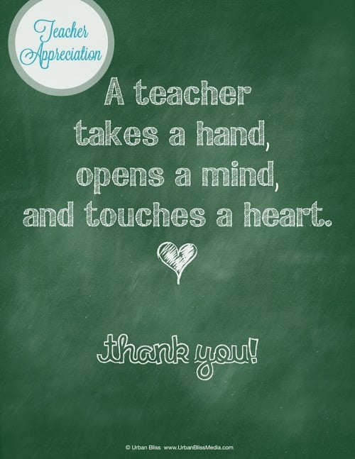 teacher appreciation week thank you