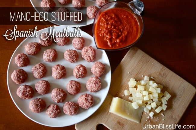 Manchego Stuffed Spanish Meatballs