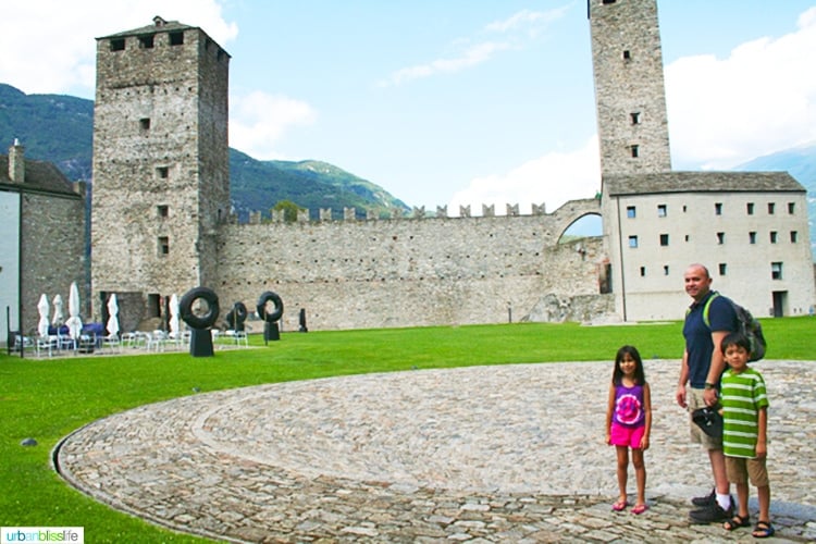 switzerland with kids: Castles of Bellinzona 