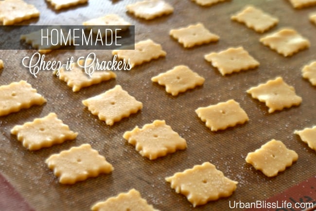 Homemade Cheez-its Crackers