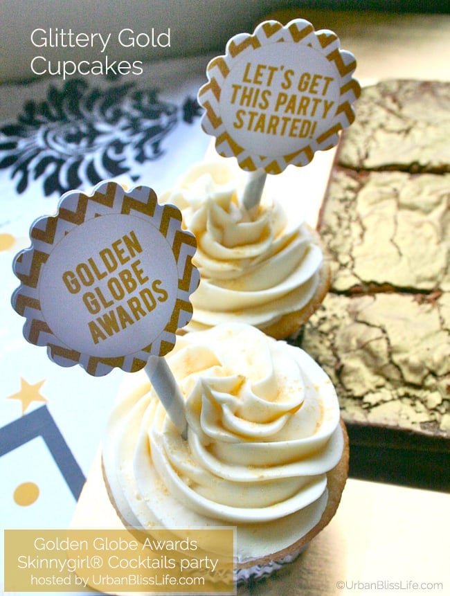 Glittery Gold Cupcakes