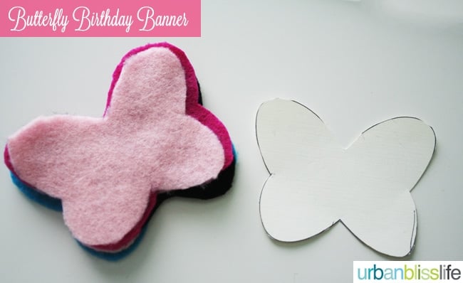 DIY Butterfly Birthday Banner