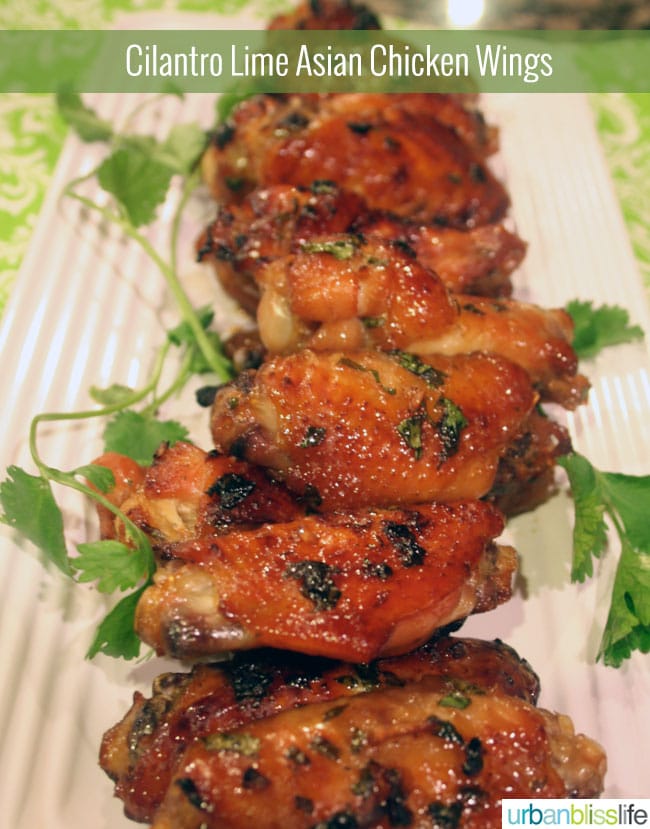 Cilantro Lime Asian Chicken Wings