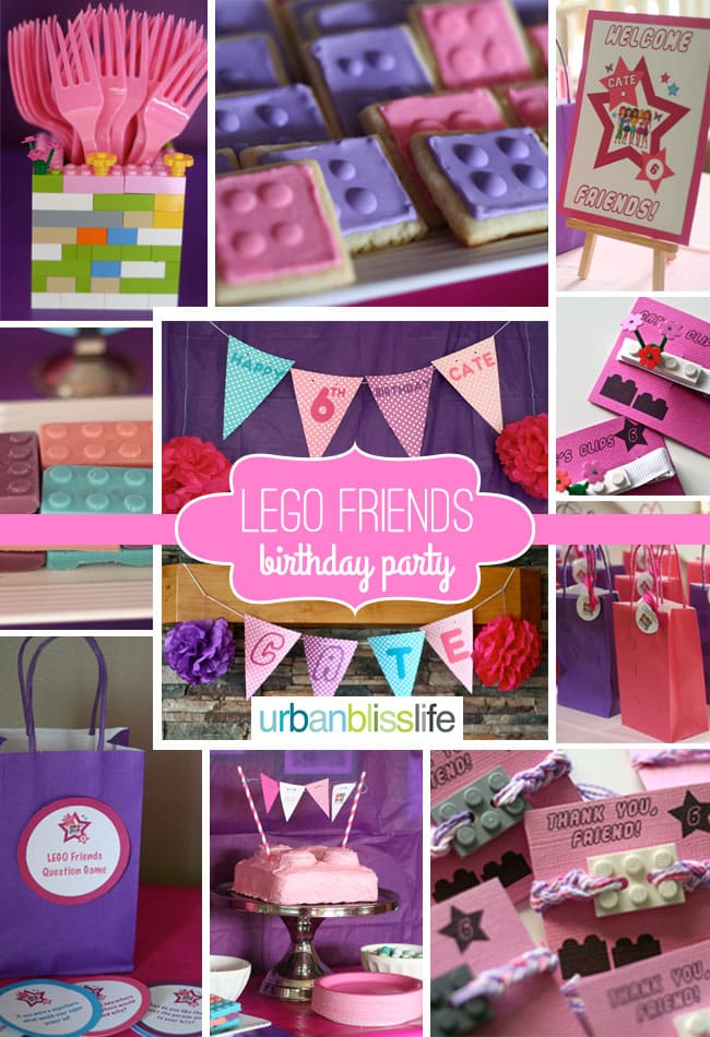 Lego friends sales party supplies