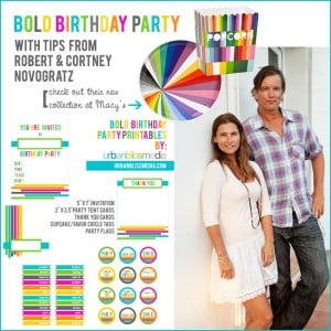Novogratz collection & bold birthday party printables