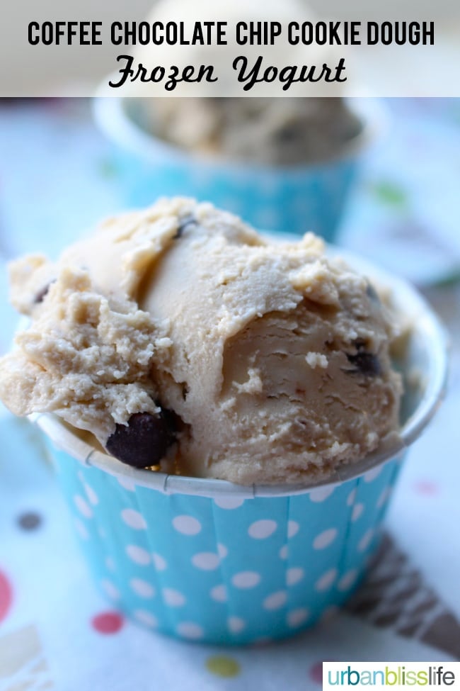 Coffee Chocolate Chip Cookie Dough Frozen Yogurt Recipe