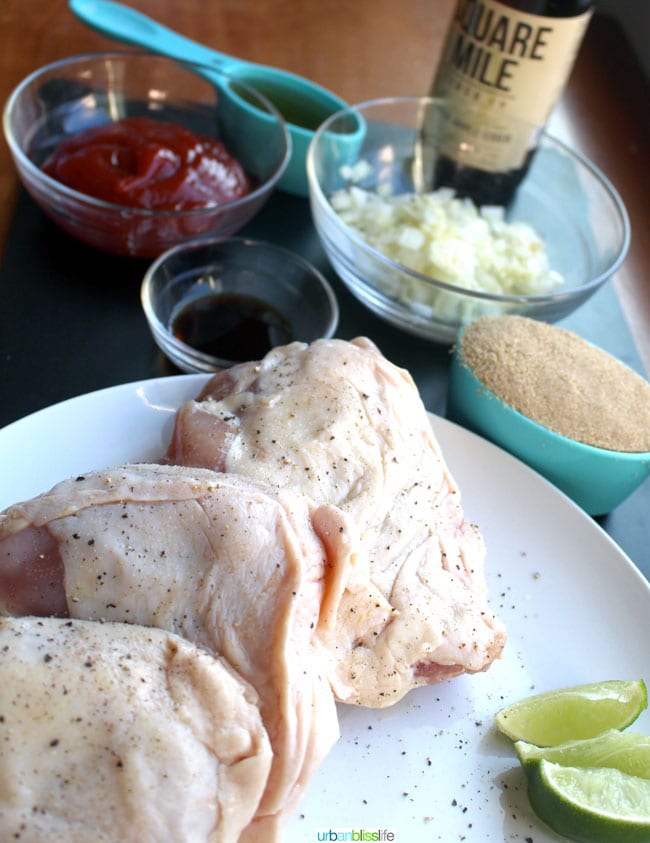 ingredients for ginger grilled chicken