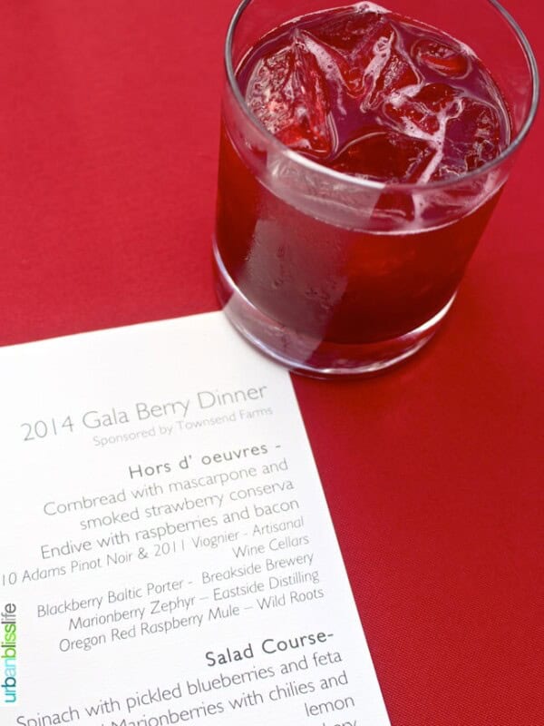 Oregon Berry Fest Berry Cocktail