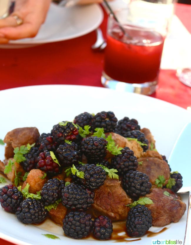 Oregon Berry Fest gala blackberry pork