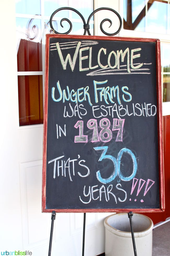 Oregon Berry Fest Unger Farms Sign