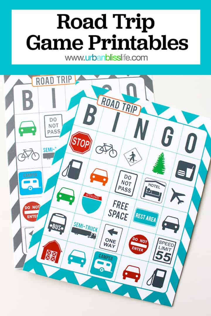 Free Printables: Road Trip Games - Urban Bliss Life