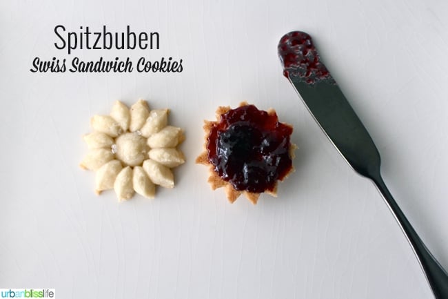 Spitzbuben Cookies with jam filling