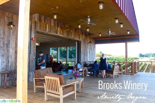 Brooks Winery outside