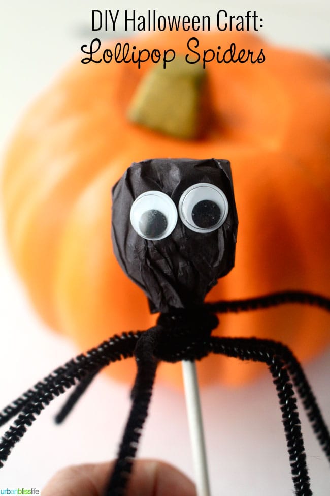 DIY Halloween Craft Googly Eye Spider