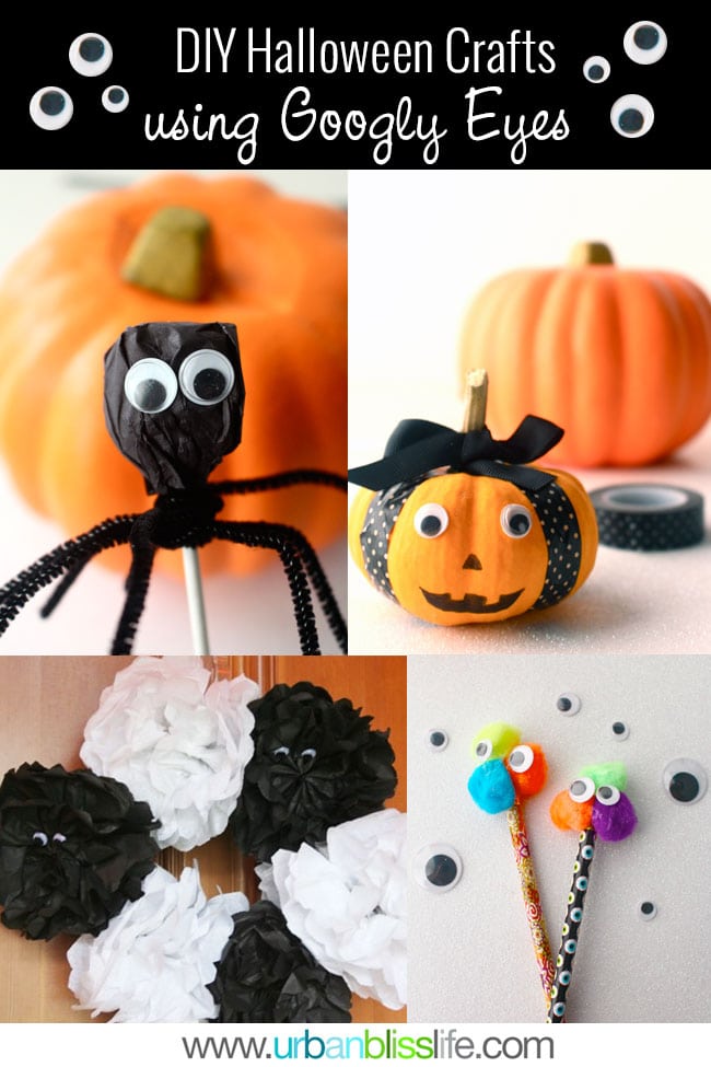 Easy DIY Halloween Crafts Using Googly Eyes - Urban Bliss Life