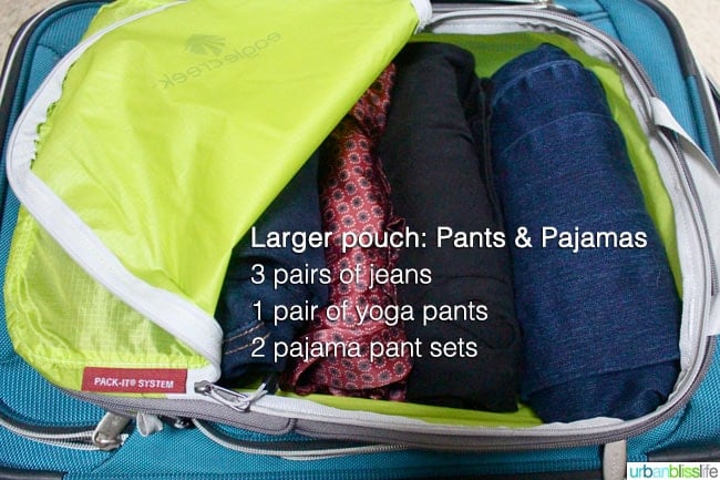 extended stay travel essential: clothes packing pouch