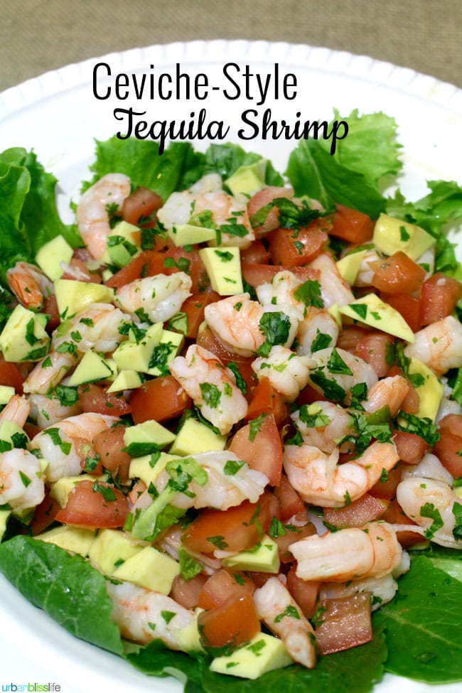 Ceviche Style Tequila Lime Shrimp - UrbanBlissLife.com