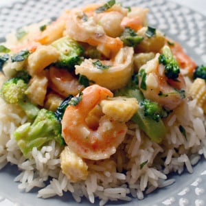 Coconut Shrimp with Rice recipe