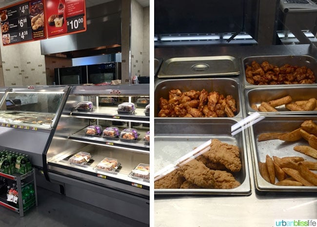 Tyson chicken wings at supermarket deli display