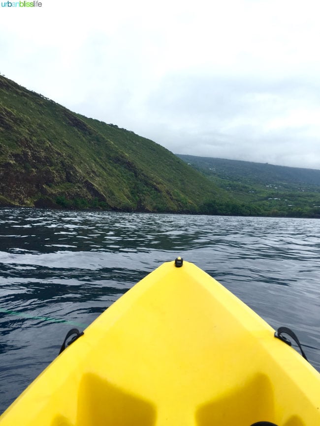 kayak on the Big Island 