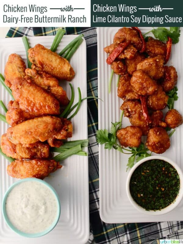 dipping sauce and wings