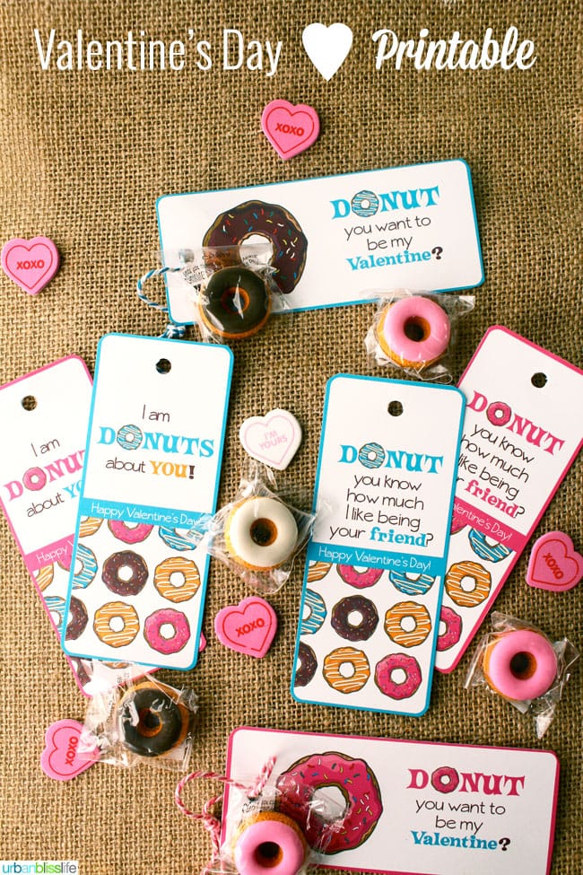 Valentines Day Donut Bookmark Printables by Urban Bliss Life