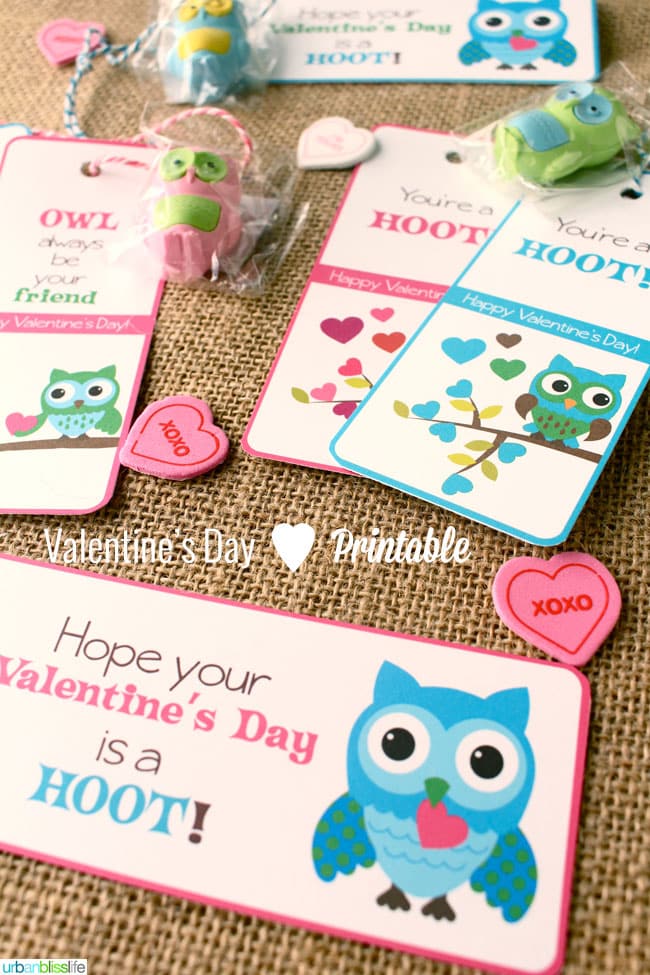 Valentines Day Owl Bookmark Printables by Urban Bliss Life
