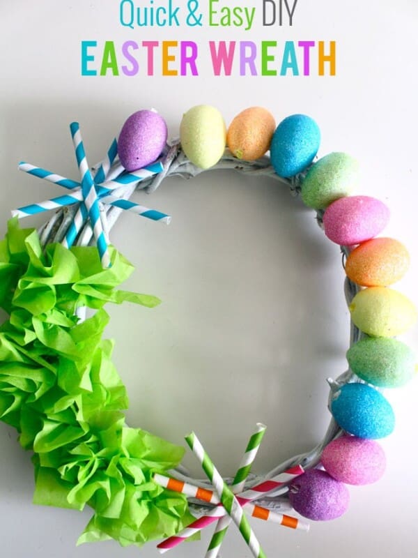 Quick & Easy DIY Easter Wreath