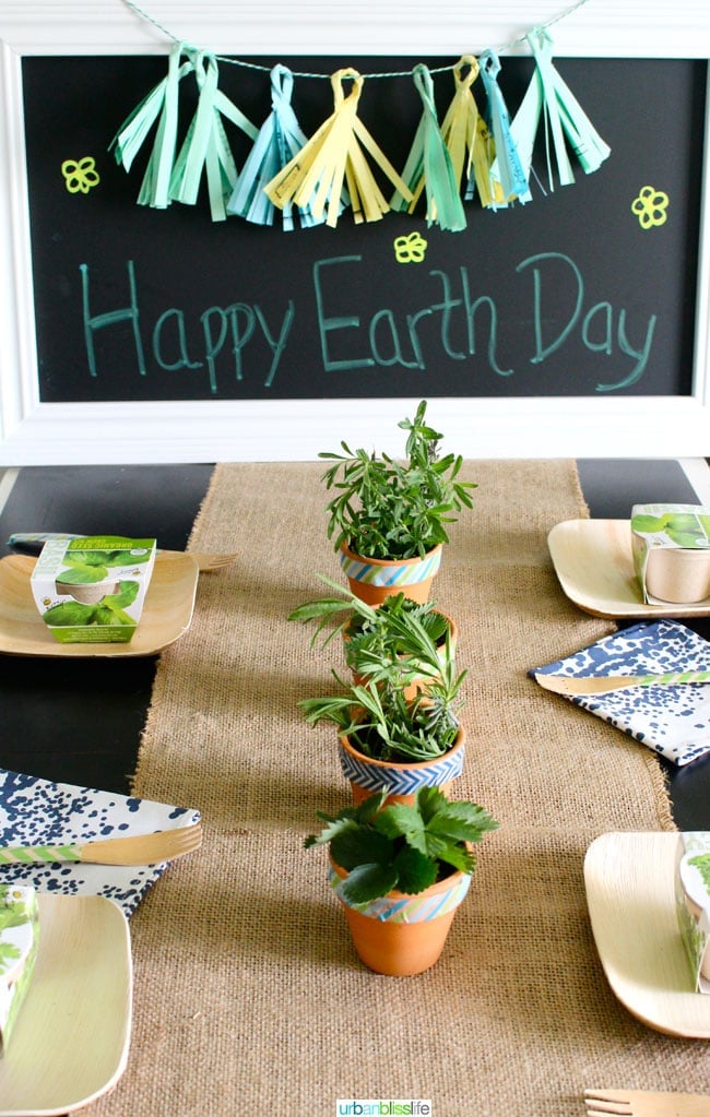 Earth Day Party Ideas: DIY Recycled Paper Tassel Garland