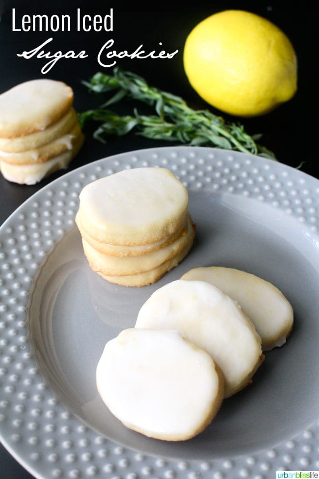 Lemon Iced Sugar Cookies