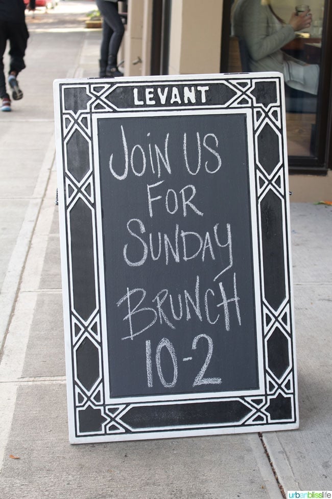 Levant restaurant sign