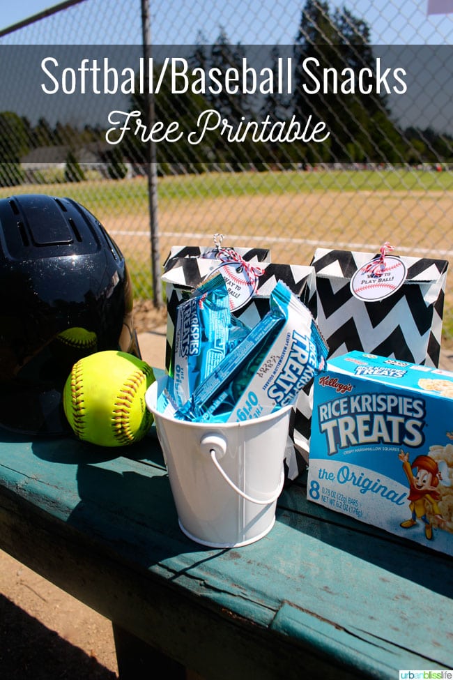 sports snacks printable