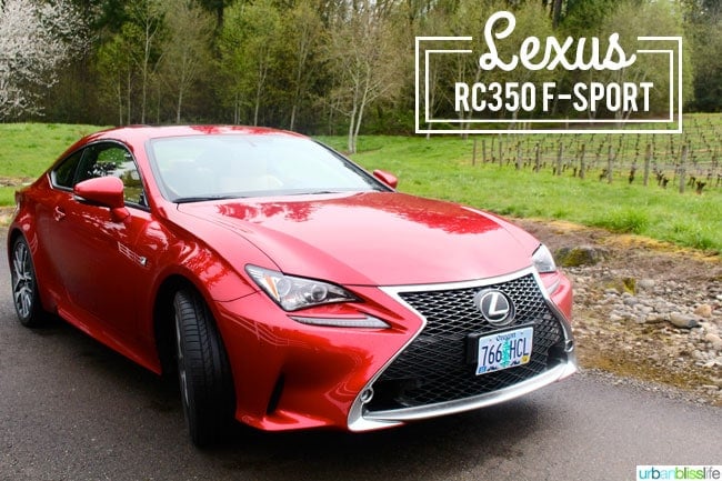 Lexus RC 350 F Sport review on UrbanBlissLife.com