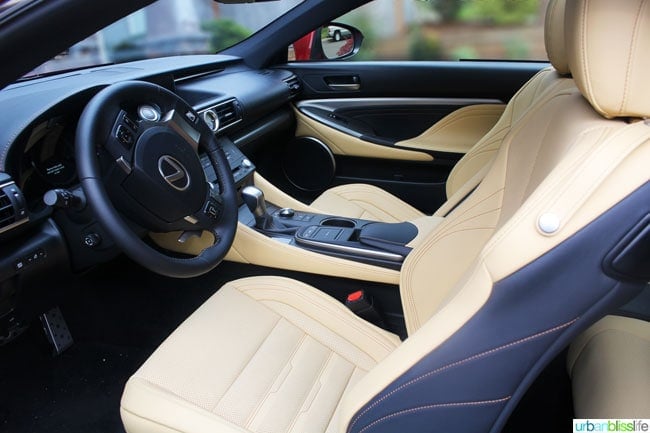 Lexus RC 350 F Sport interior