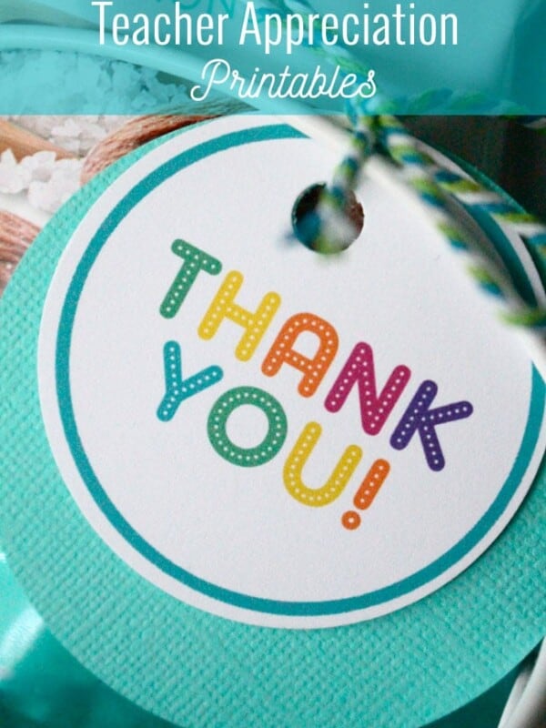 Teacher Appreciation Rainbow Treat Printables