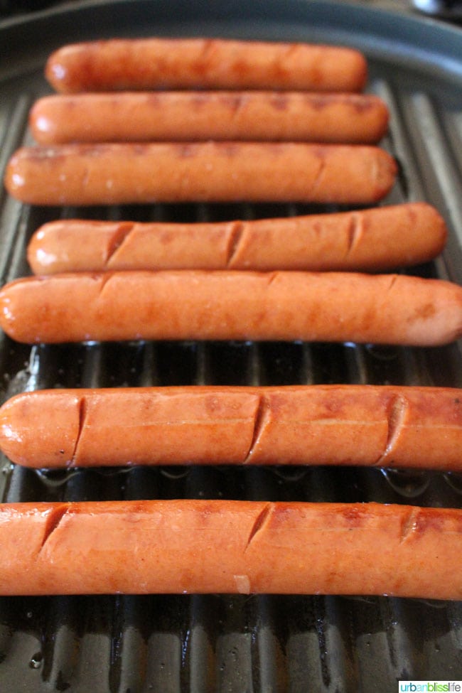 Hebrew National hot dogs
