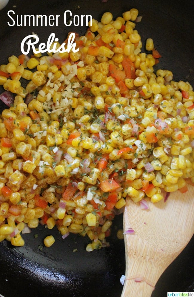 Summer Corn Relish Recipe on UrbanBlissLife.com