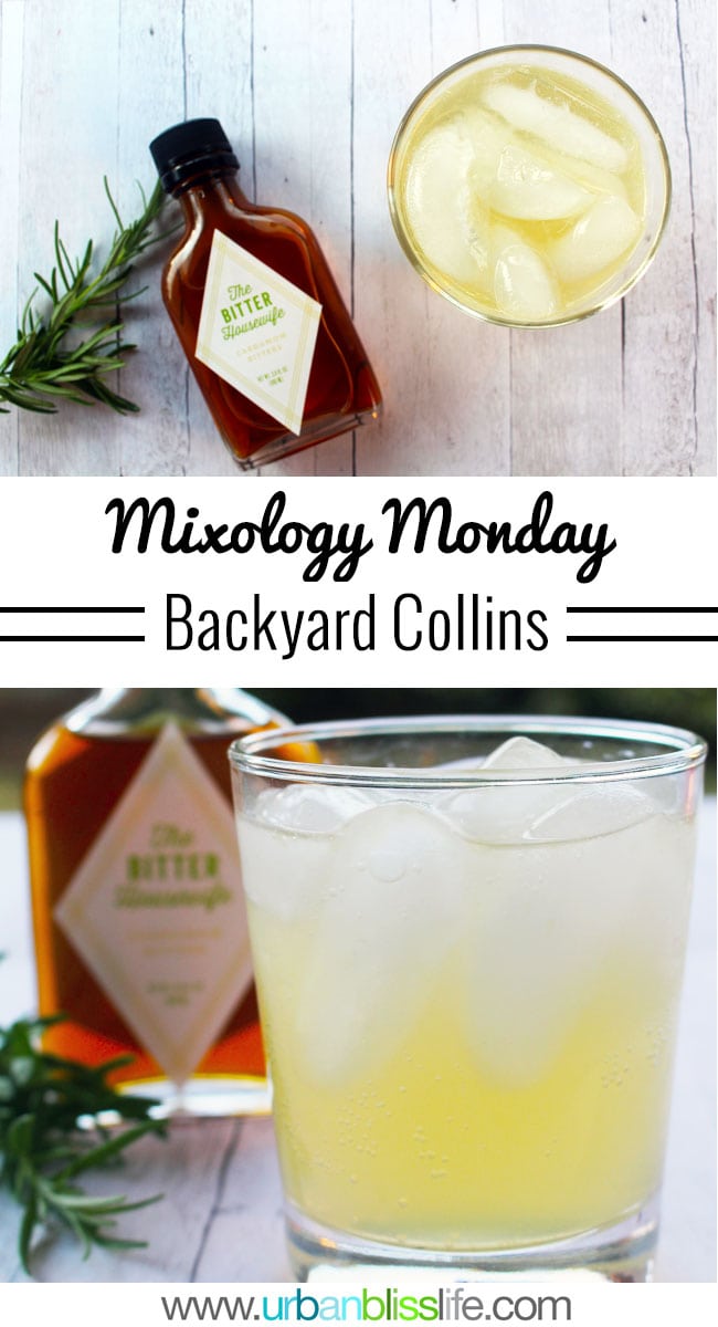 Mixology Monday: Backyard Collins cocktail recipe on UrbanBlissLife.com