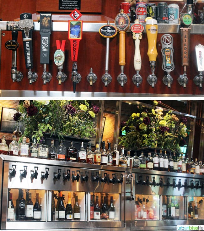 Bardenay Restaurant in Boise, Idaho beer taps